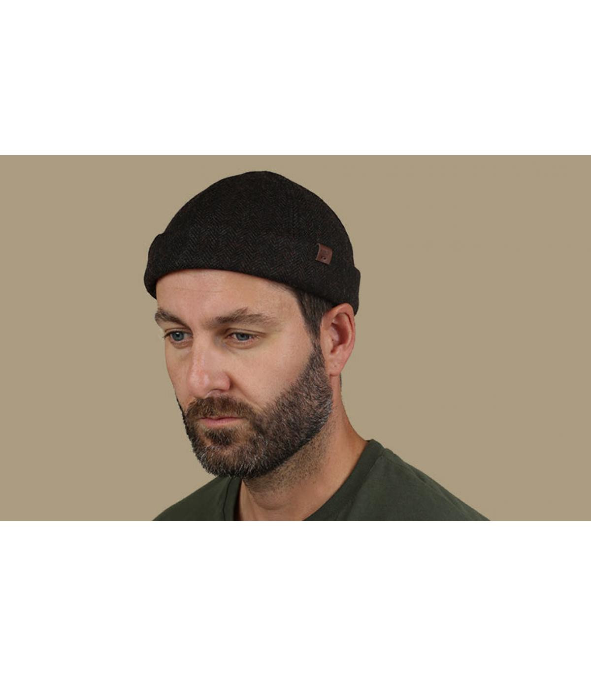 Docker Mütze braun Wolle Mainz brown Docker Mütze braun Wolle Mainz brown